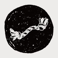 doodle dog rope bone N8