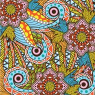 FLoral Zentangle background