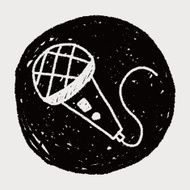 microphone doodle drawing N17