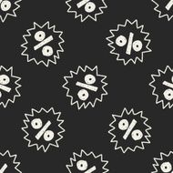 Operation symbol doodle drawing seamless pattern background
