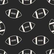 football doodle drawing seamless pattern background N2