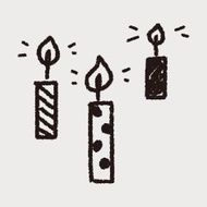 doodle candle N30