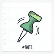 Doodle Note Pin