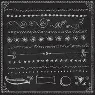 Hand-drawn line border set N20