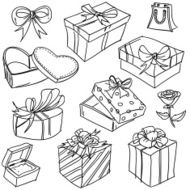 Gift box collection in Black and White N2