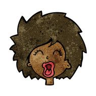 Cartoon Woman Screaming N12