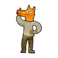 cartoon fox man with idea N3