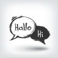 Vector design element Hand drawn banners on white background