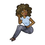 cartoon woman listening N5