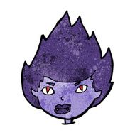 cartoon vampire head N22