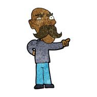 cartoon annoyed old man pointing N6