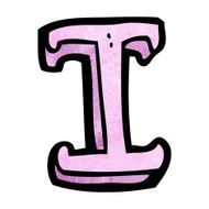 Cartoon Letter I N13