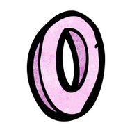 Cartoon Letter O N13