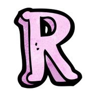 Cartoon Letter R N11