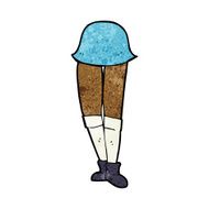 cartoon female legs N28