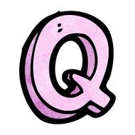 Cartoon Letter Q N11
