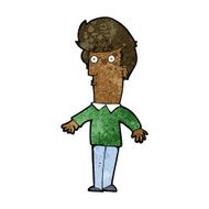 cartoon startled man N29