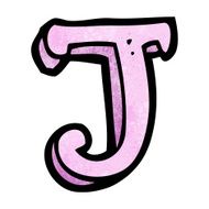 cartoon letter j N9