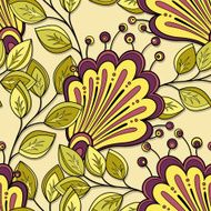 Seamless Floral Pattern (Vector) N29