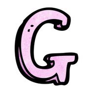 cartoon letter g N12
