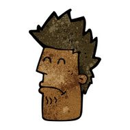 cartoon man feeling sick N6