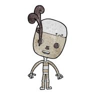 cartoon sad robot N6