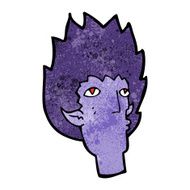 cartoon vampire face N25