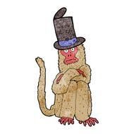 cartoon monkey wearing hat N4