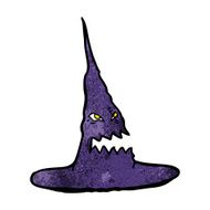 cartoon spooky witches hat N13