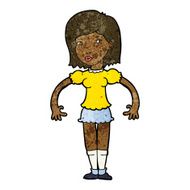 cartoon woman looking sideways N7