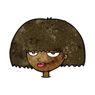 cartoon mean female face N6