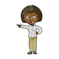 cartoon shocked woman N66