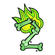 cartoon halloween bone number N61