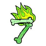 cartoon halloween bone number N62