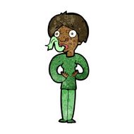 cartoon woman sticking out tongue N6
