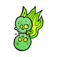 cartoon halloween bone number N67