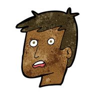 cartoon unhappy face N12