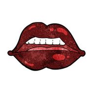 cartoon sexy halloween lips symbol N6
