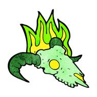 cartoon magic ram skull N5