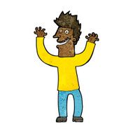 cartoon excited man N72