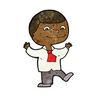 cartoon happy boy N168