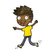 cartoon crazy excited boy N7