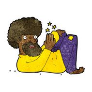 cartoon hippie man N10