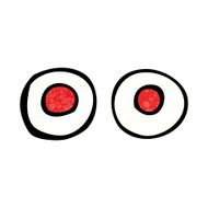 Cartoon Red Eyes N10