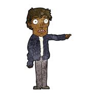 cartoon terrified man pointing N6