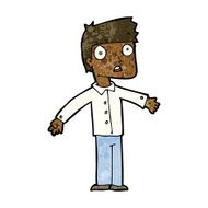 cartoon shocked man N91