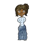cartoon happy woman N177