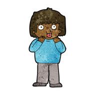 cartoon worried boy N22