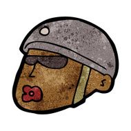 cartoon policeman head N7