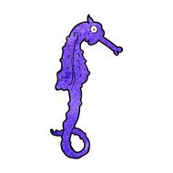 Cartoon Sea Horse N24